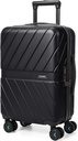 BAGSMART는 TSA 자물쇠로 찬성된 수화물 22x14x9 항공선에, 회전대 바퀴를 가진 1OO% 폴리탄산염 Hardside 수화물, 튼튼한 단단한 포탄은 여행 가방 20 인치 검정에 나릅니다