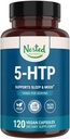 Nested Naturals 5-HTP 100 mg (5-hydroxytryptophan) - 수면 및 계류 지원 - 자연적으로 Sourced Serotonin 용 5HTP 보충 - 120 Non-GMO, Vegan 캡슐