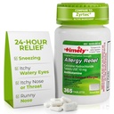 시간 모자 LABS, INC. 적시 Cetirizine HCl 10 Mg 365 정제 - Sneezing, Runny Nose, Itchy Watery Eyes, Itchy Throat 또는 Nose의 24 시간 알레르기 완화