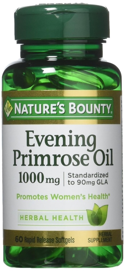 자연의 Bounty 저녁 Primrose 기름, 1000mg, 180 Softgels (3 x 60 조사 병)