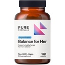 PureFormulas Balance for Her - 여성 호르몬 균형 - DIM, Black Cohosh, 칼슘 D-Glucarate, EGCg Green Tea Extract & Chaste Tree Supplement for Mood 지원 및 에스트로겐 대사 -120 캡슐