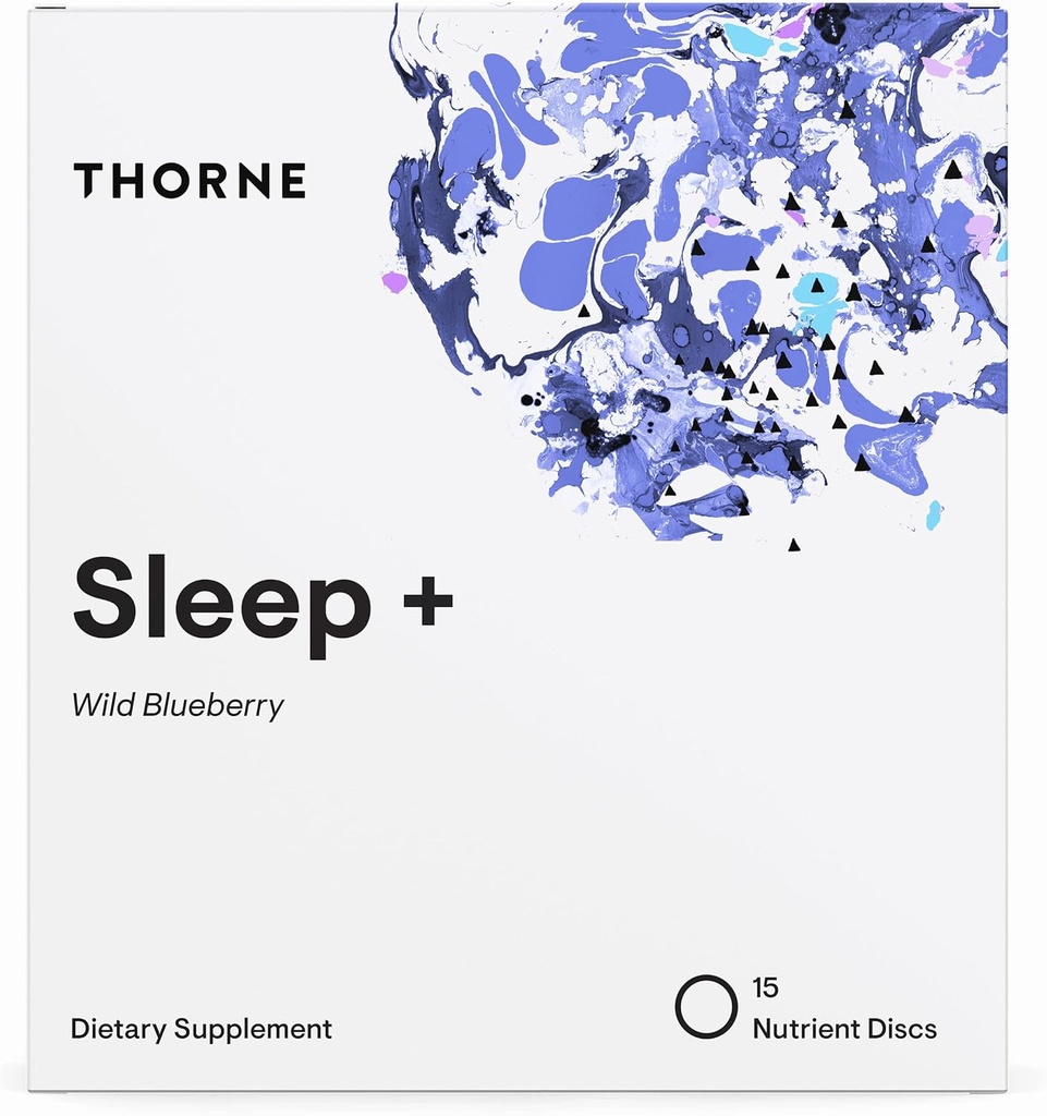 THORNE Sleep + Dissolvable 보충 디스크 - Chamomile, L-Theanine 및 Melatonin 깊은 수면을위한 - 15 봉사