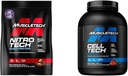 MuscleTech Whey Protein Powder Nitro-Tech Whey Protein Isolate & Peptides & Nohydrate Powder Cell-Tech Creatine 파우더