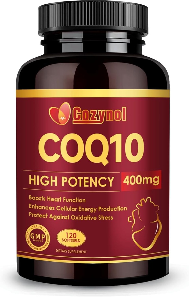 Omega 3 & PQQ, 심장 건강 & 에너지 생산을 위한 강력한 산화 방지제, 120 조사를 가진 CoQ10 400mg Softgels