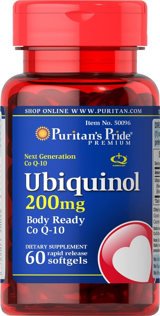 Puritan의 Pride Ubiquinol 200 mg Softgels, 60 조사