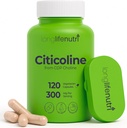 LongLifeNutri Citicoline (CDP-Choline) 300 mg, 120 채식 캡슐, 4 월 공급, GMP 인증, 미국에서 만든