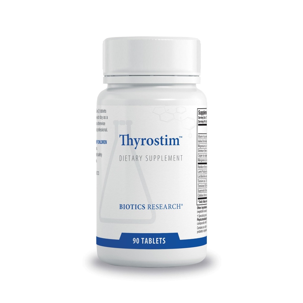 Biotics Research ThyrostimTM – Endocrine Support, 밸런스 갑상선 호르몬, T3, T4, Aid Thyroid Gland, Boost Metabolism, Digestion, Support Nervous System 90 정제