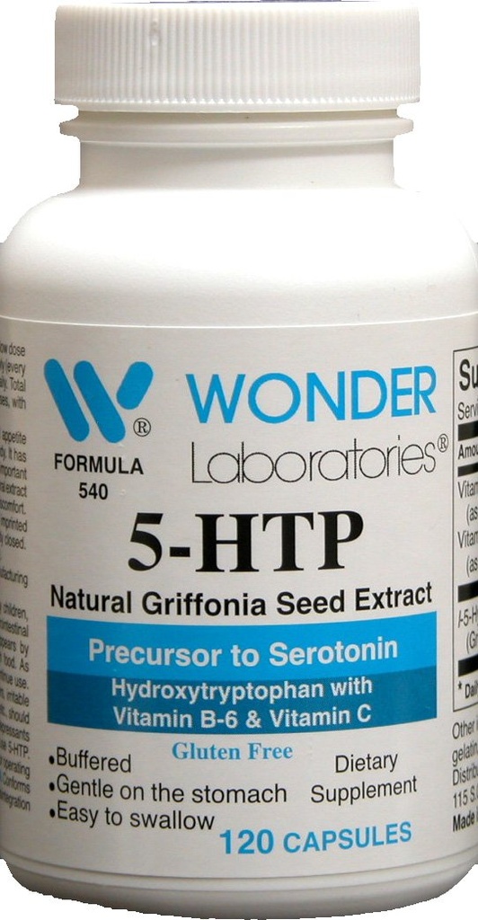 5 Htp의 Serotonin에 자연적인 Griffonia씨 추출물 Precursor - 120의 캡슐 #5402