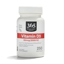 전체 식품 시장의 365, 비타민 D3 2000 IU, 250 ct