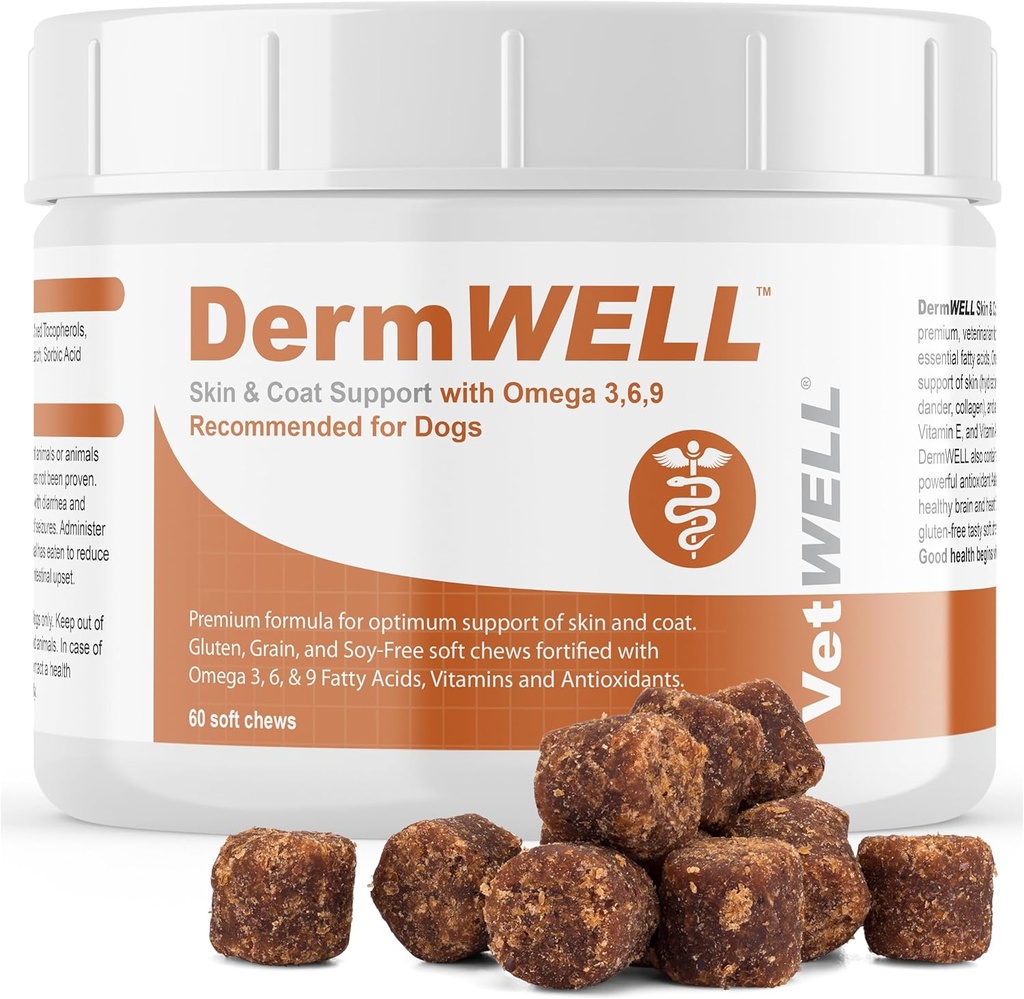 Vetwell 오메가 3는 남극 Krill 기름, Astaxanthin, 오메가 3 6 9, EPA, 놀라운 피부와 외투를 위한 DHA (60 조사)를 가진 개를 위한 보충교재