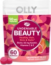 OLLY Undeniable Beauty Gummy, 모발, 피부, 손톱, Biotin, 비타민 C, Keratin, Chewable 보충교재, 자몽, 30 일 공급 - 60 조사