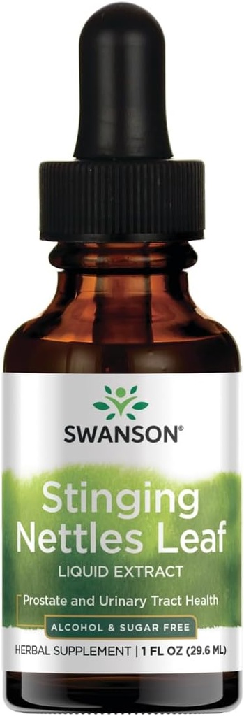 Swanson Stinging Nettles 잎 액체 추출물 알코올 및 Sugar-Free 1 fl Ounce (29.6 ml) 액체