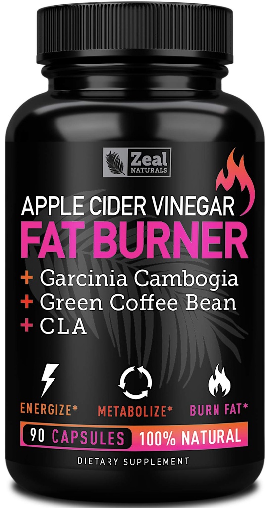 Apple Cider Vinegar 체중 관리 약 여성 - Garcinia Cambogia + w. CLA & Green Coffee Bean Green Tea