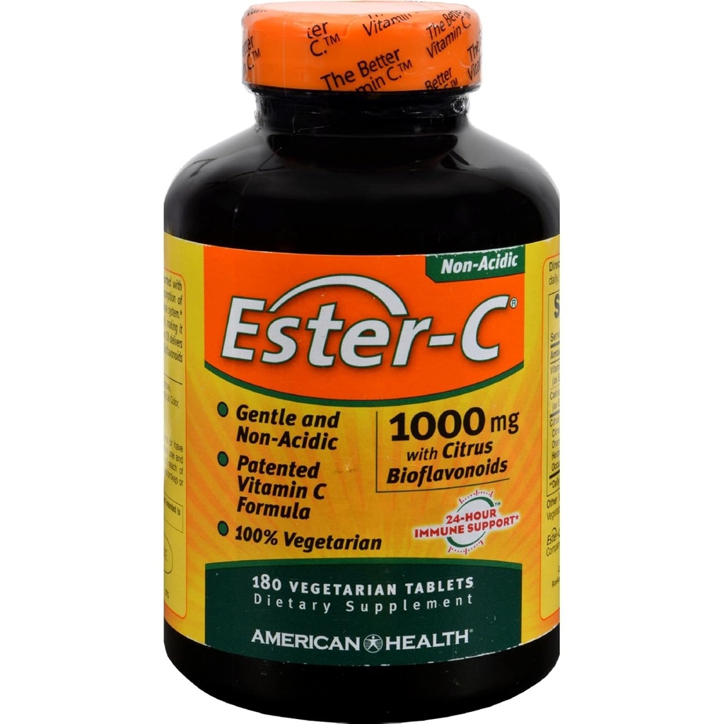 Citrus Bioflavonoids를 가진 미국 건강 Ester-C의 4 팩 - 1000 mg - 180 채식 정제