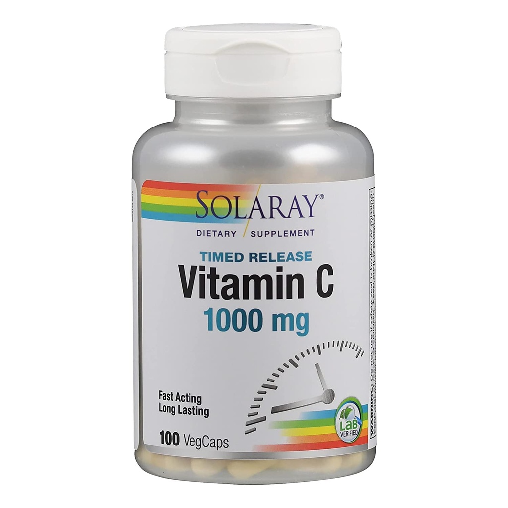 Solaray C 2 단계 시간 방출 보충교재, 1000 mg, 100 조사