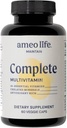 성인 남성 & 여성을위한 매일 멀티 비타민 - 아연, Biotin, Iodine, Chromium, Manga &nese Vitamins A, B6, B12, C, D, E - 완전한 면역 및 에너지 지원 - 60 캡슐