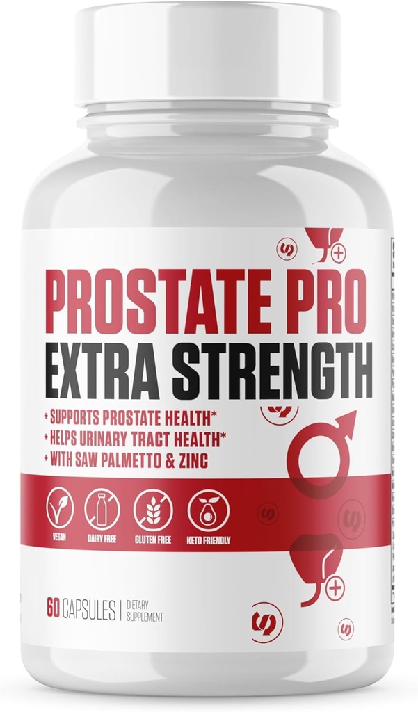 VITALUX || #1 정격 프리미엄 전립선 지원 보충교재 ||Urinary Tract Health, Helps Prostate Function | Ultra Dosed Formula w/ 30 강력한 성분 | 3rd Party Tested + USA Made - 60 캡슐