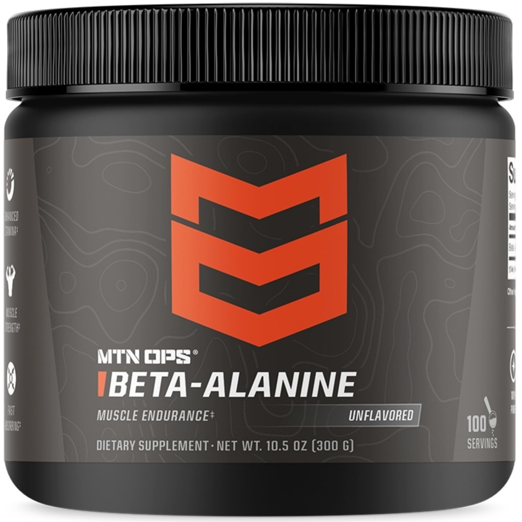 MTN OPS beta 알라닌 분말 근육 내구시간을 위한 전 운동 & 힘, 서빙 당 beta 알라닌의 3g, Unflavored 100 봉사