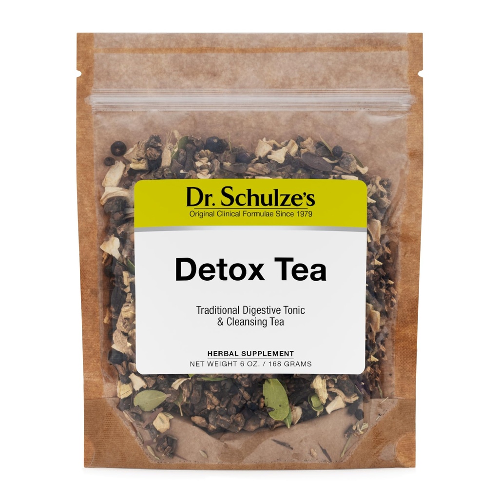 Dr. Schulze’s | Detox Tea | All Purpose Herbal Tonic | 강력한 소화성 자극제 | Dietary Supplement | Ultimate Liver Cleanse | 가스 및 소화를 제거하는 데 도움이 | Release Toxins | 6 Oz. Pack