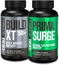 Jacked Factory Build XT 50 + Daily Muscle Builder (90 캡슐) Vitality, 근육 성장 및 에너지를위한 남성 (60 캡슐)을위한 PRIMASURGE 테스토스테론 부스터