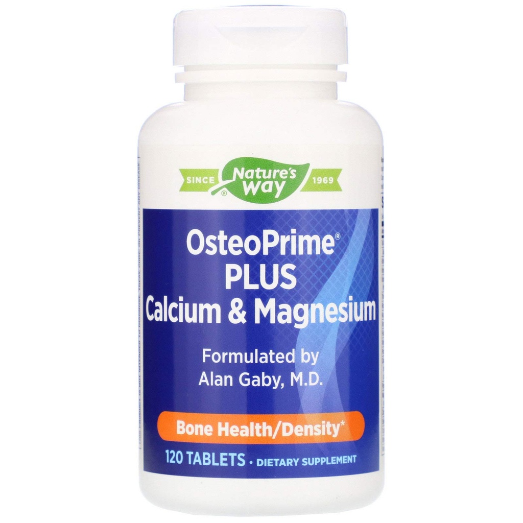 자연의 방법 OsteoPrime PLUS 칼슘 & 마그네슘, 비타민 D3 & K2, 채식주의자, 120 정제와 더불어 뼈 건강 & 근육 기능*를, 지원하십시오