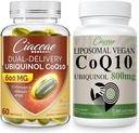 Liposomal CoQ10 800mg 1PCS는 Omega-3 & Shilajit & PQQ 1PCS를 가진 Ubiquinol CoQ10 600 MG Softgels를 가진 뭉치