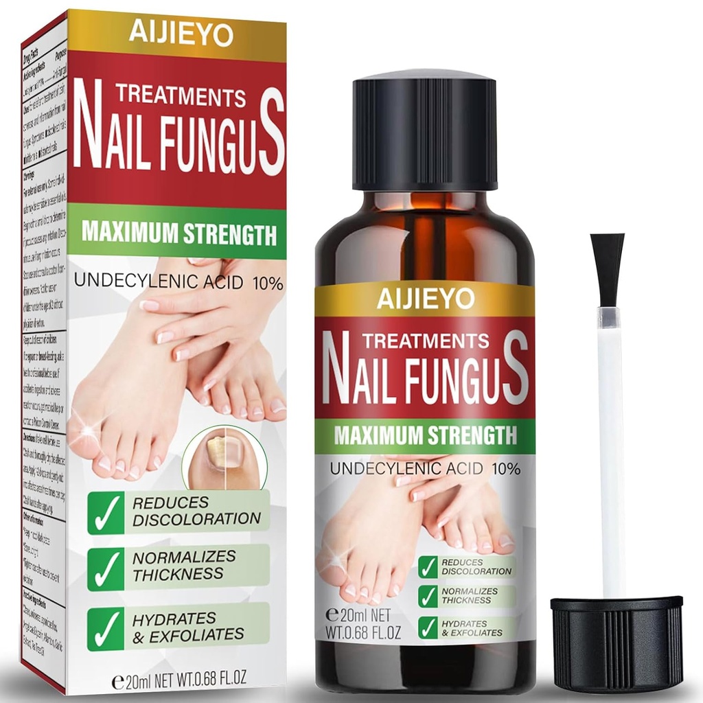 E-Bes Toenail Fungus 처리 여분 힘, 수선 두꺼운 손상 색깔 Fingernail 발가락 못 Fungus 처리, 차 나무 기름 쉬운 사용 Fungal ToeNail 처리 20ML