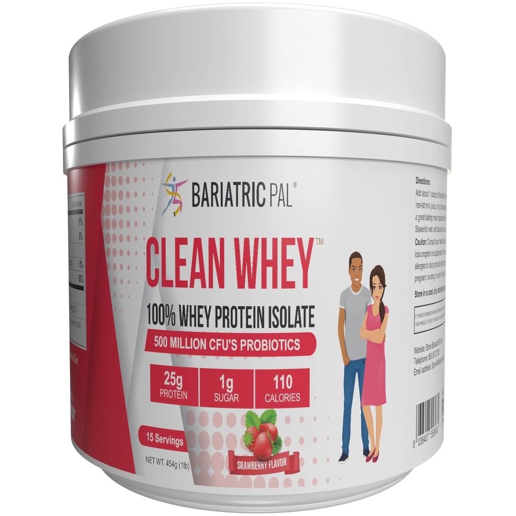Probiotics와 BariatricPal Clean Whey Protein (25g) - Strawberry (15 서빙)
