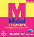 Midol 정신 완료, 젤캡, 24캐럿