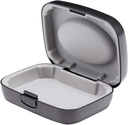 Hearing Aid Case Hard - BTE CIC IIC ITE 용 휴대용 보호 보관 케이스 (블랙)