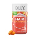 OLLY Ultra Strength Hair Softgels, Hair Health, Biotin, Keratin, Vitamin D, B12, Hair Supplement, 30 Day Supply - 30 Count (패키지 May Vary)