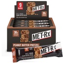 MET-Rx Big 100 Colossal Protein Bar, 건강한 식사 교체, 스낵 및 도움말 지원 에너지, 땅콩 버터 Pretzel, 비타민 A, 비타민 C 및 아연, 100 g, (9의 포장)