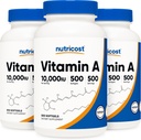 과량 비타민 A 10,000 IU, 500 Softgels (3 병)