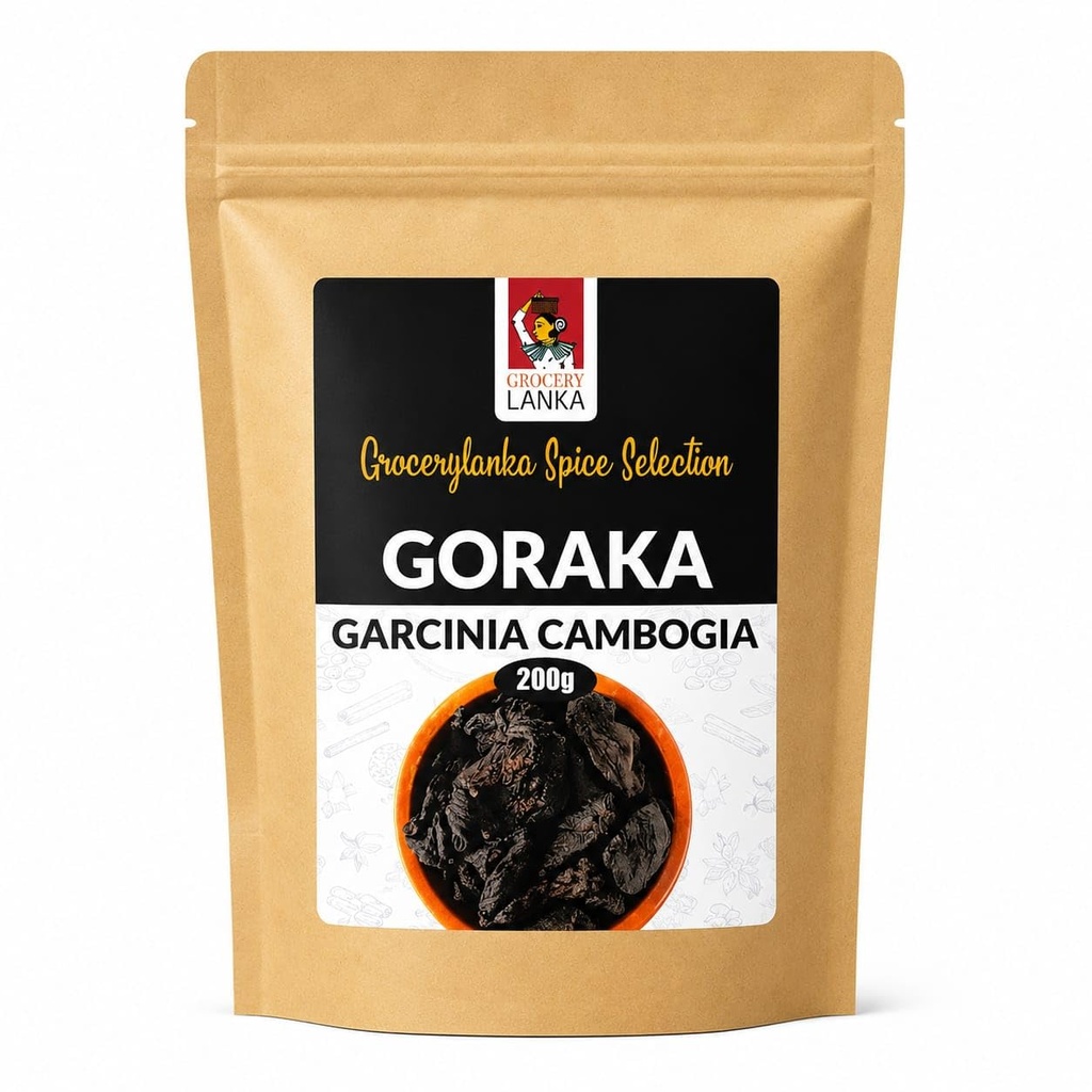 Goraka 200g (7oz), 말린 Garcinia Cambogia, 천연 식품 치료제 | 말라바 타마린 | Kudampuli