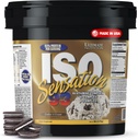 Glutamine Complex, ISO Sensation 93를 가진 궁극적인 영양 Whey Protein Isolate 분말 - 향상된 회복, 면역력 및 Gut 건강을위한 추가 Colostrum을 가진 Whey Protein Powder - 쿠키 N 크림, 5lbs