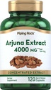 Piping Rock Arjuna Extract | 4000 mg | 120 캡슐 | Arjuna Bark Herb | 농축 허브 보충 | 비 GMO, 글루텐 무료