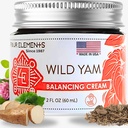 Four Elements 4E Wild Yam Balancing Cream, 2 OZ - 크림과 샐러드를위한 2023 국제 허브 심포지엄에서 제 1 위 수상자! Proudly Farmed, 미국 WI에서 제작 및 포장.