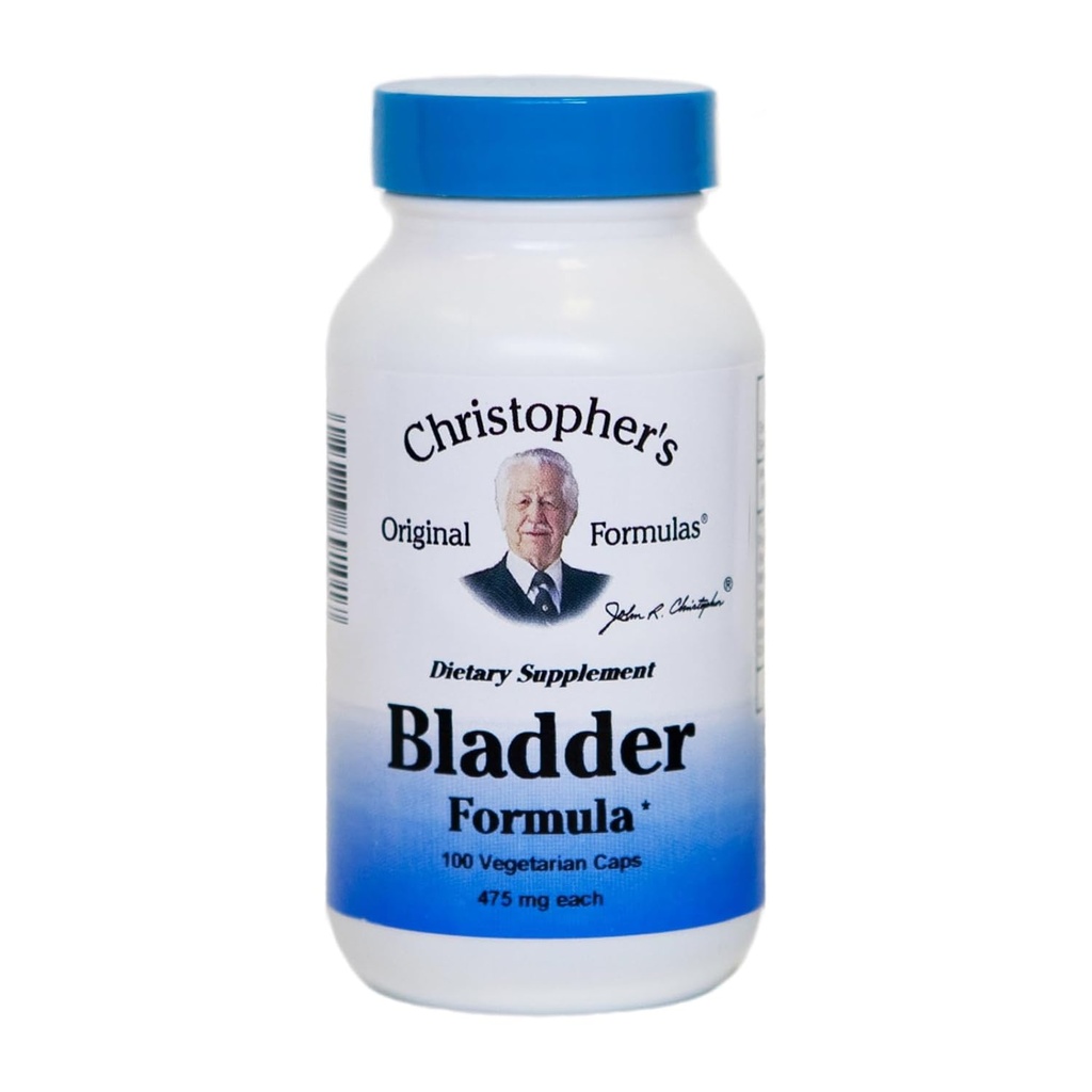 Christopher의 Original Formulas Bladder 공식, 유린 건강 지원, 100 모자