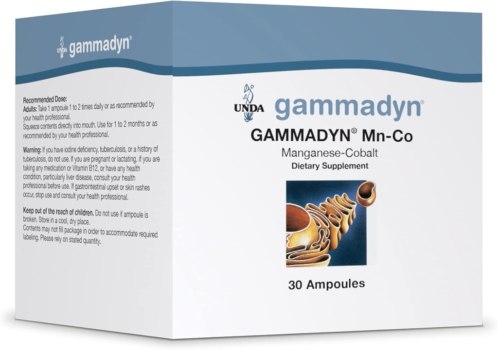 UNDA GAMMADYN Mn-Co | 망간-Cobalt Oligo-Element 보충교재 | 30 Ampoules