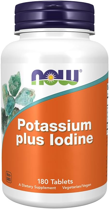 지금 음식 칼륨 플러스 Iodine180 탭, 180 CT