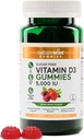NatureWise 비타민 D3 5000 IU Gummies - 설탕 자유로운 혼합 베리 풍미 - 성인을 위한 비타민 D Gummies, 지원 Immunity, 근육 & 뼈 힘 - 젤라틴 자유로운, 비 GMO- 60 Gummies [1 달 공급]