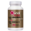 Qunol 플러스 Ubiquinol CoQ10 100mg Omega 3 물고기 기름 250mg의 여분 힘 산화 방지제 보충교재, 90 조사