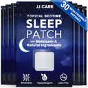 JJ CARE 수면 패치 30 PCS, 성인 추가 강도, 자연 및 Toxin-Free 수면 패치, 매일 사용을위한 멜라토닌 패치, 수면 지원을위한 멜라토닌 자연 패치