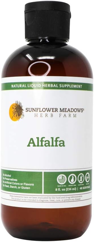 Alfalfa 액체 초본 보충교재 - 8oz 알콜 자유로운, 유기 성분으로 만드는 비 GMO