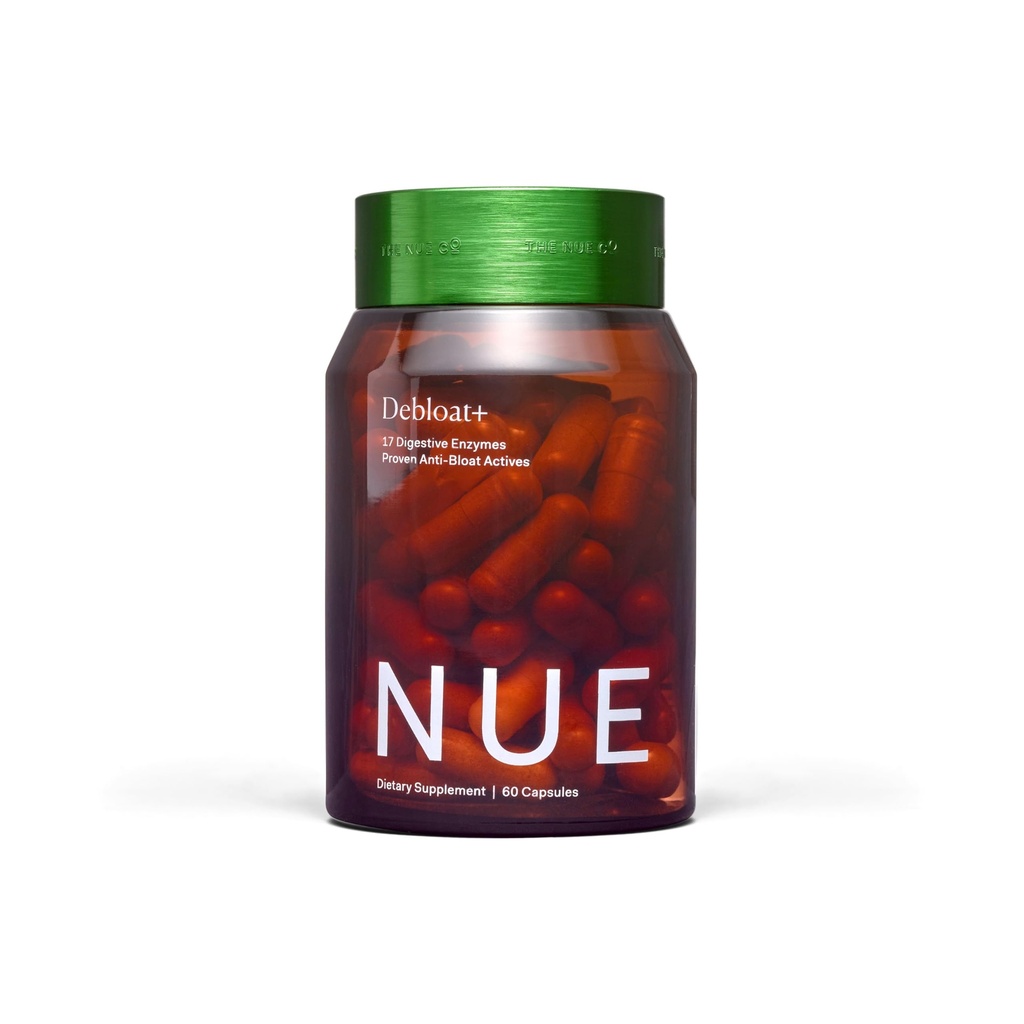 Nue (주) DEBLOAT+ 보충교재, bloating, Soothes 가스 및 복부 고통, Immunity 지원은, Gut 건강, Vegan, 글루텐 해방합니다, 60의 캡슐을 개량합니다