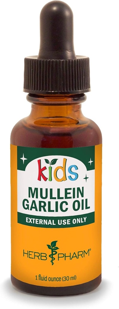 허브 Pharm Kids 인증-Organic Immune Avenger Formula, 1 Ounce 및 Mullein Garlic Ear Oil, 1 Fl Oz