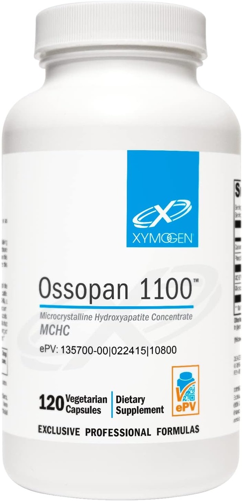 XYMOGEN Ossopan 1100 - 지원 뼈 힘 + 뼈 건강 - Microcrystalline Hydroxyapatite를 가진 칼슘 보충교재, 인 - 여성과 남자를 위한 칼슘 (120의 캡슐)