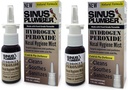 Sinus Plumber Hydrogen Peroxide Nasal Spray 2 Pack - Nasal Hygiene 및 Immune Cold Defense에 대한 Airborne Particle을 중립화