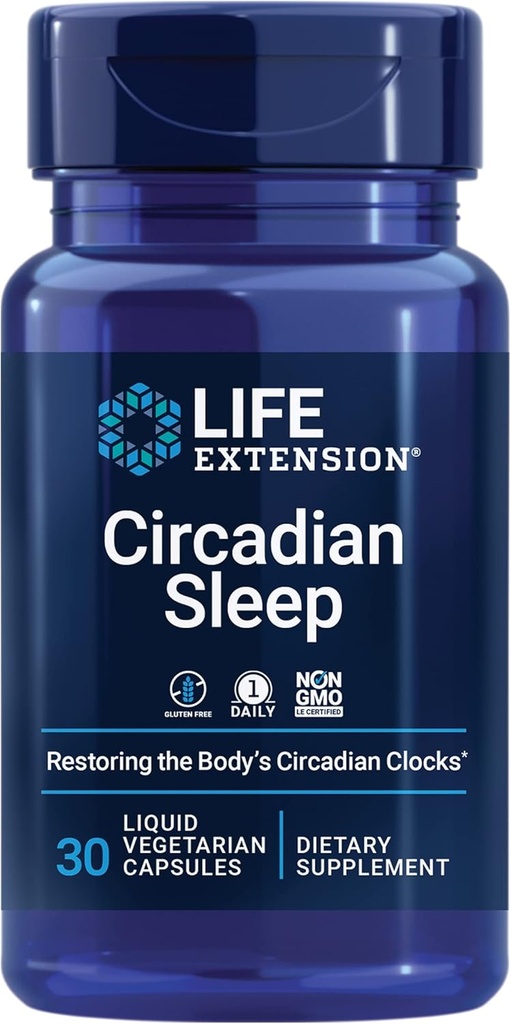 생활 연장 Circadian 잠, nobiletin 감귤류 추출물, 수면 지원, 수면 건강, 당신의 몸의 Sleep-Wake 주기, 1.5 mg melatonin, 글루텐 무료, 비 GMO, 채식, 30 액체 캡슐을 복원
